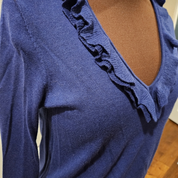 Wool Blend Ruffled Sweater - Picture 2 of 7